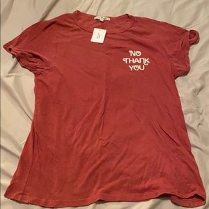 junk food “no thank you” tee